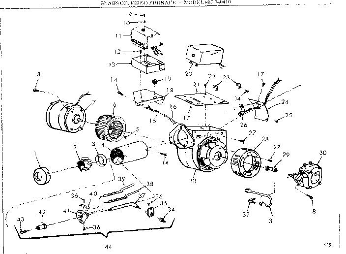 Kenmore 867740410 burner diagram