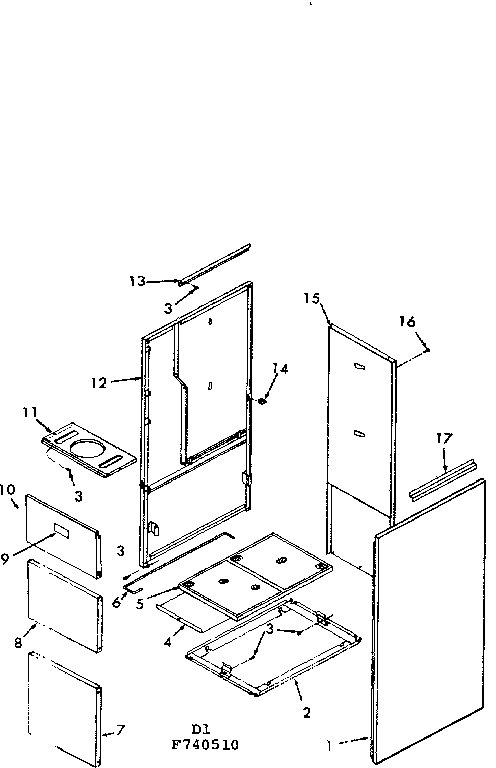 Kenmore 867740520 furnace body diagram