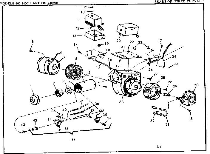 Kenmore 867740620 firing head assembly / 740610 diagram