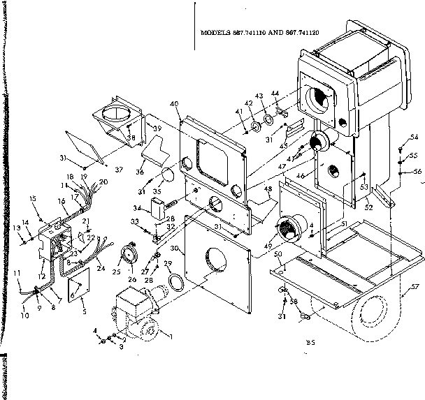 Kenmore 867741110 oil burner diagram