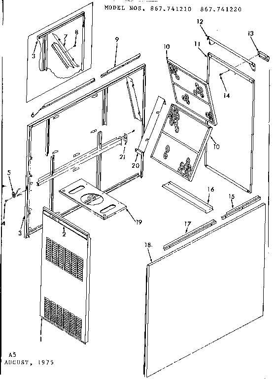 Kenmore 867741220 furnace body diagram