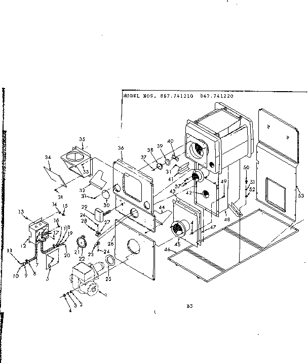 Kenmore 867741220 oil burner diagram
