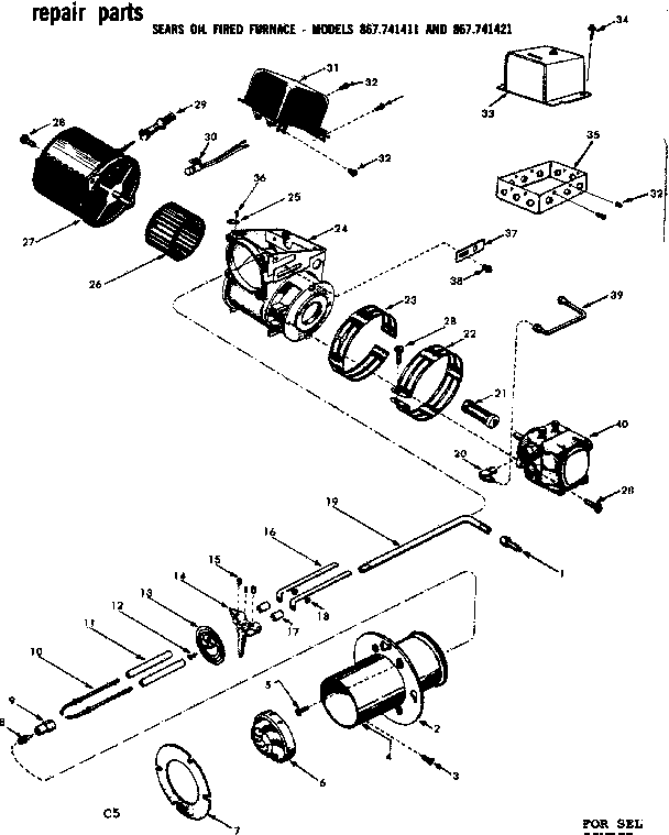 Kenmore 867741421 fuel pump diagram