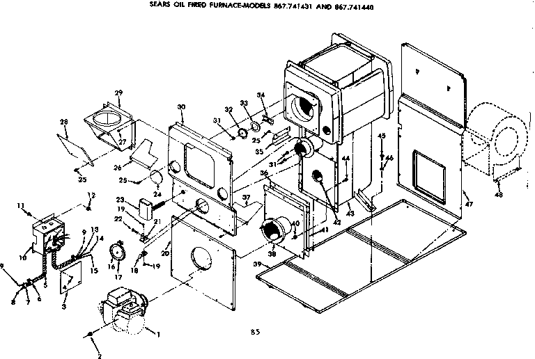 Kenmore 867741431 burner assembly diagram