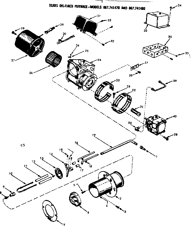 Kenmore 867741470 functional replacement parts diagram
