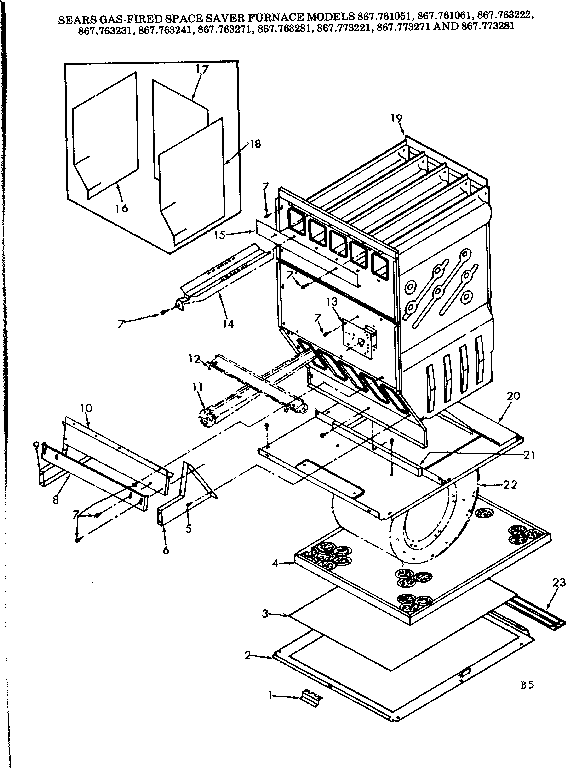 Kenmore 867763281 heat exchanger diagram