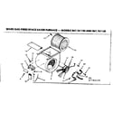 Kenmore 867761130 blower assembly/ 761130 diagram