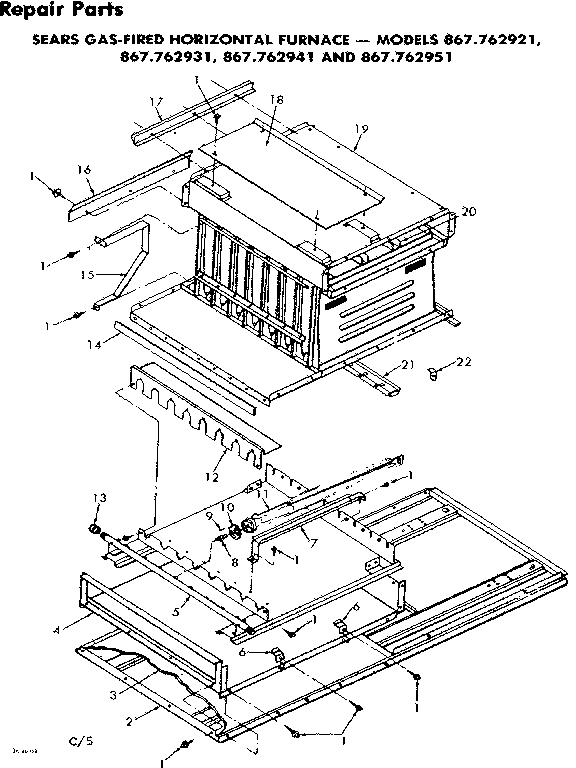 Kenmore 867762921 functional horizontal coils diagram
