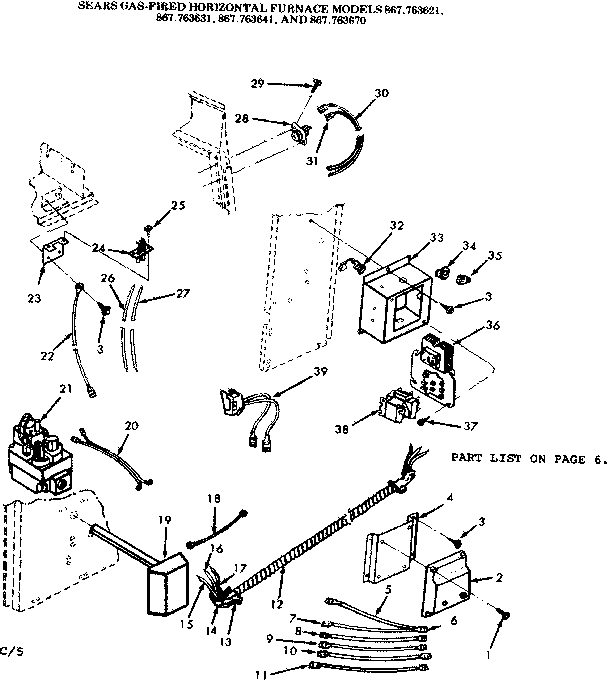 Kenmore 867763641 control box diagram