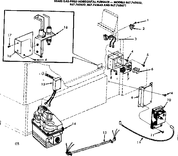 Kenmore 867763622 control box diagram