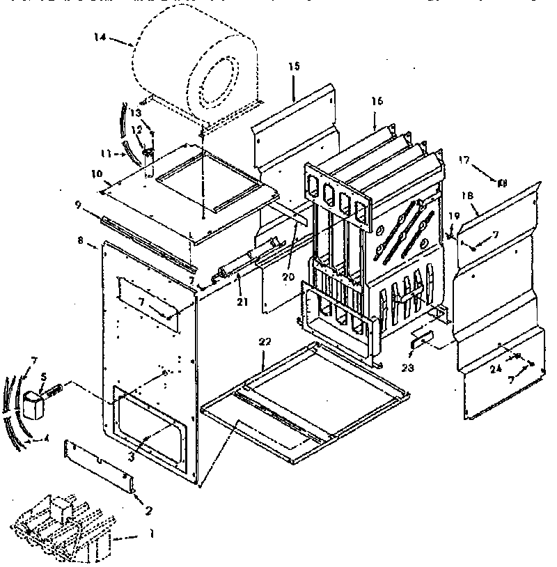 Kenmore 867763750 furnace body diagram