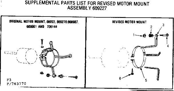 Kenmore 867763780 motor mount assembly diagram