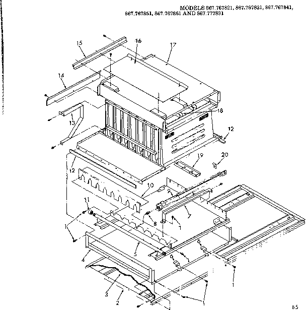 Kenmore 867767831 heat exchanger diagram