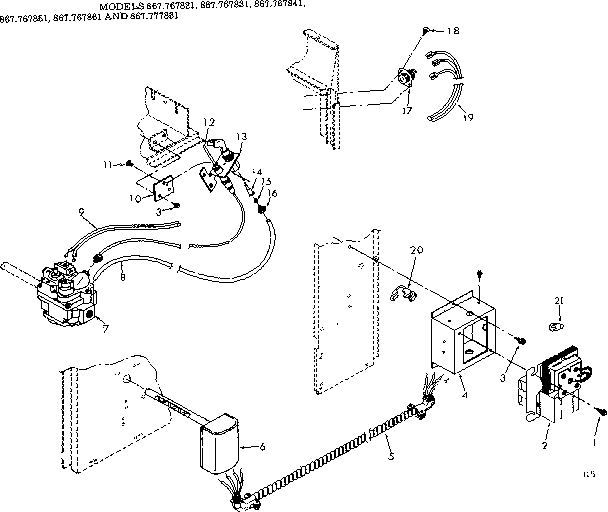 Kenmore 867767831 control box diagram