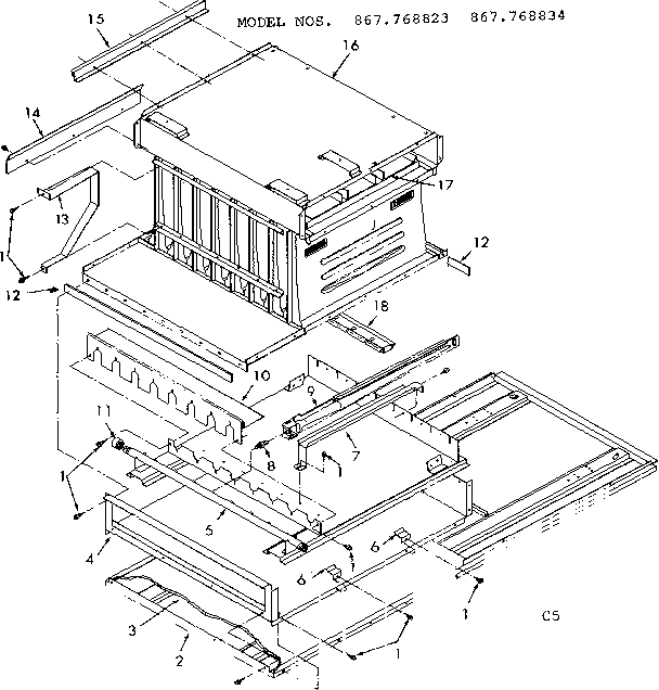 Kenmore 867768834 heat exchanger diagram