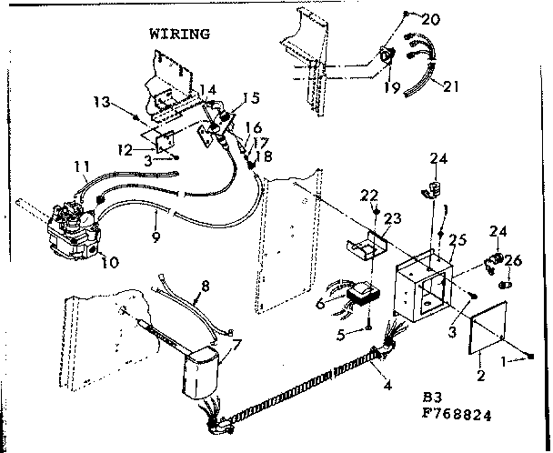 Kenmore 867768835 wiring diagram