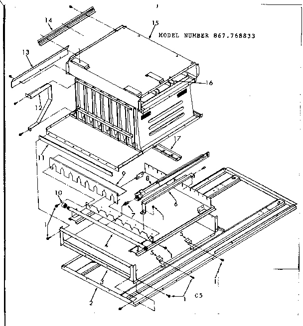 Kenmore 867768833 heat exchanger diagram