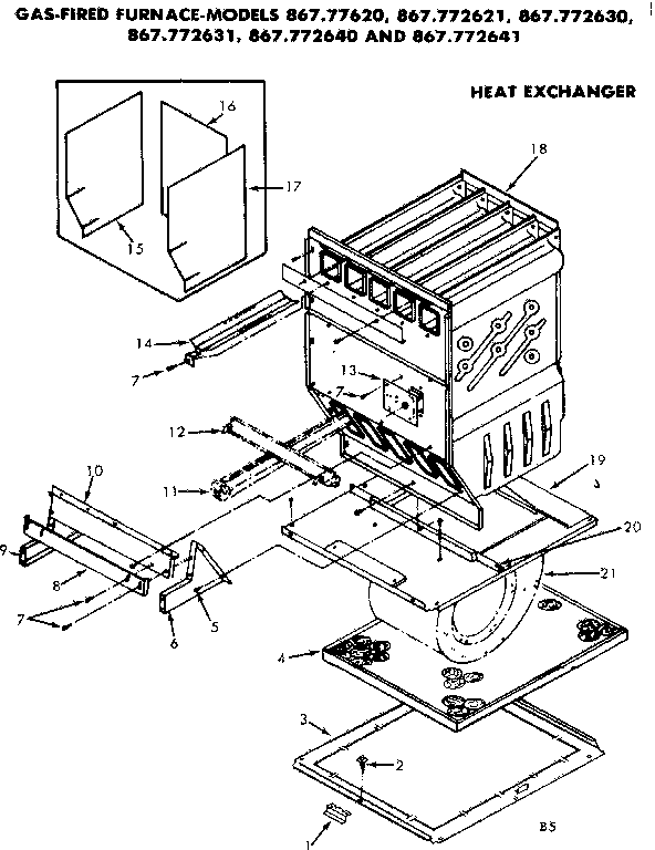 Kenmore 867772641 heat exchanger diagram