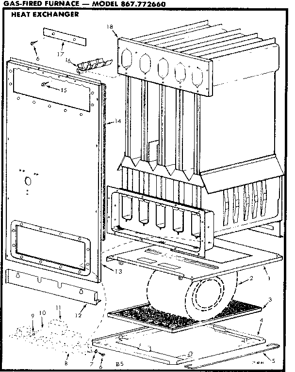 Kenmore 867772660 heat exchanger diagram
