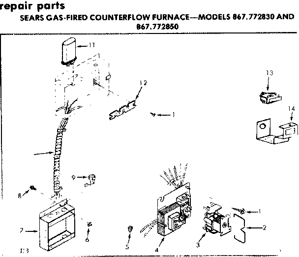 Kenmore 867772850 junction box diagram