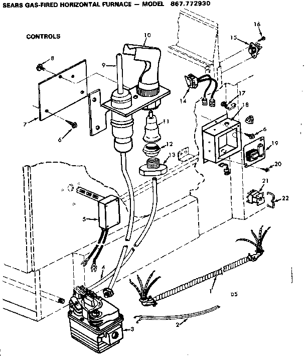 Kenmore 867772930 controls diagram