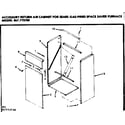 Kenmore 867773730 accessory return air cabinet diagram