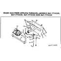 Kenmore 867774220 gas burners and manifold diagram