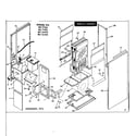 Kenmore 867764920 cabinet and heat exchange diagram