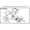 Kenmore 867775261 blower assembly diagram