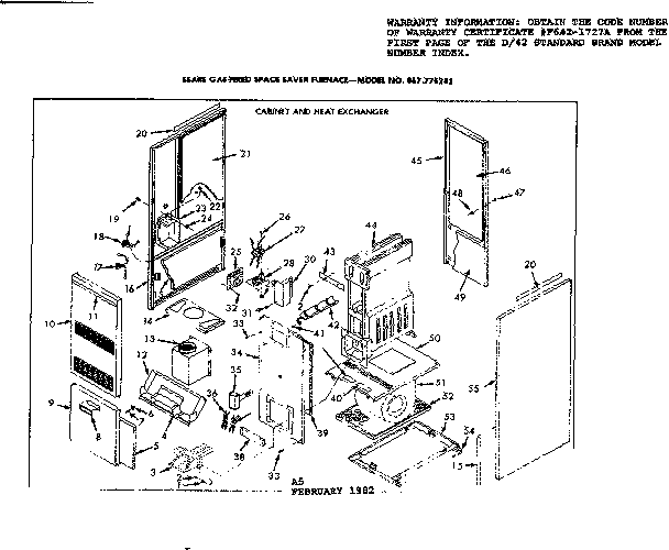 Kenmore 867775282 functional replacement parts diagram