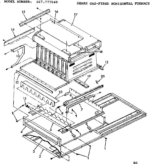 Kenmore 867777840 heat exchanger diagram