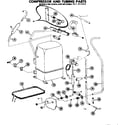 Kenmore 867812931 compressor and tubing parts diagram