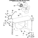 Kenmore 867812931 condenser fan and motor parts diagram