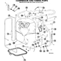 Kenmore 867812931 compressor and tubing parts diagram