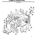 Kenmore 867813022 cabinet and chassis parts diagram