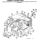 Kenmore 867813061 cabinet and chassis parts diagram