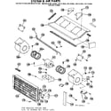 Kenmore 867813061 system and air parts diagram