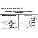 Kenmore 867816214 motor mount assembly diagram