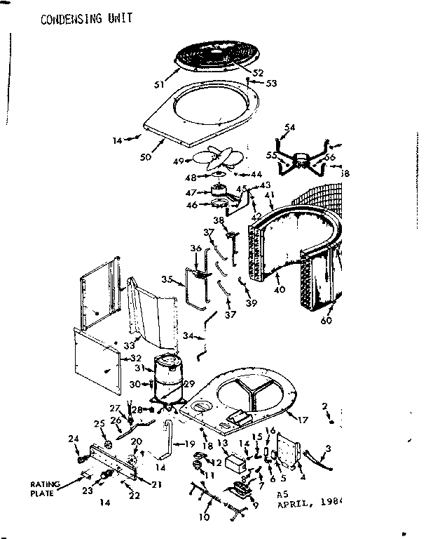 Kenmore 867816642 unit parts diagram