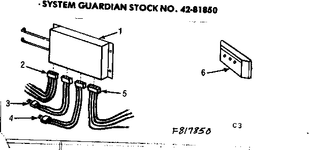 Kenmore 867817850 system guardian diagram