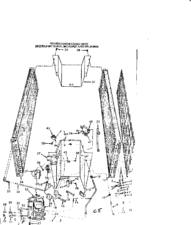 Kenmore 867819640 replacement parts diagram