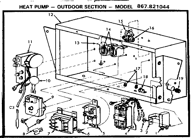 Kenmore 867821044 control box diagram