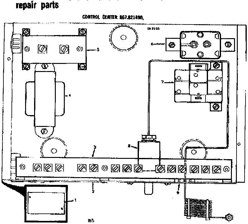 Kenmore 867824010 control box diagram