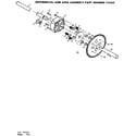 Craftsman 13173350 differential and axle assembly diagram
