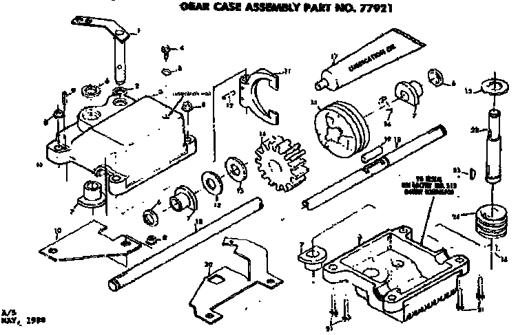 Craftsman 131978420 gear case assembly diagram