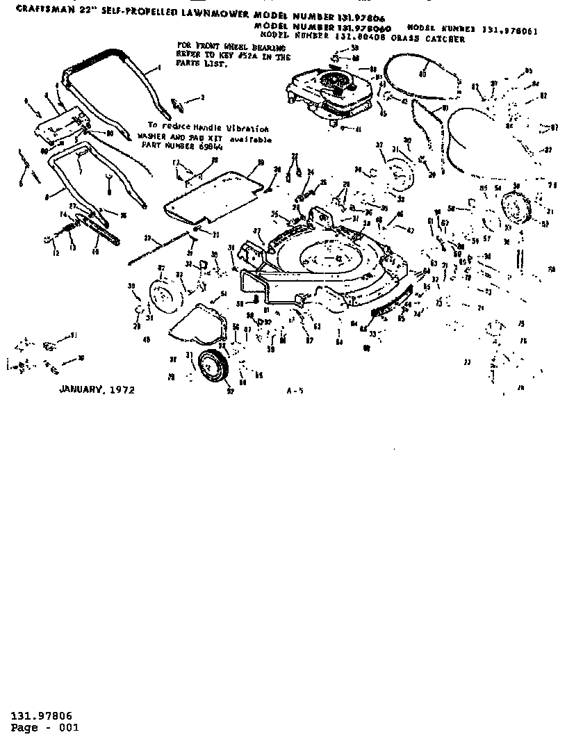 Craftsman 131978060 replacement parts diagram
