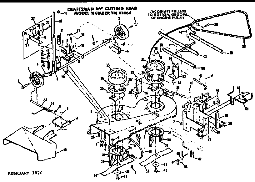 Craftsman 13181366 replacement parts diagram