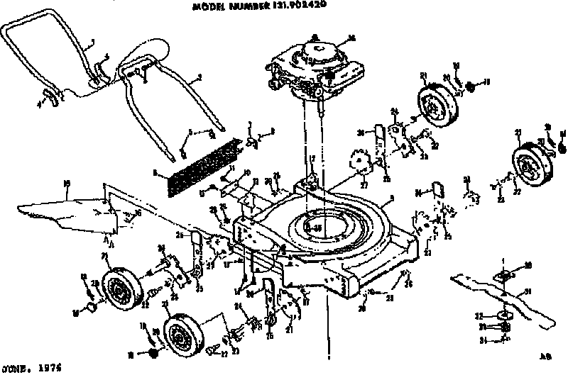 Craftsman 131902420 replacement parts diagram