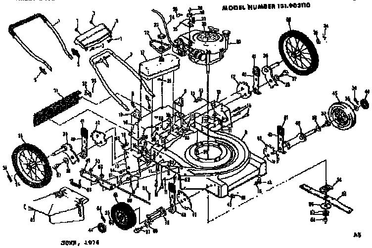 Craftsman 131903110 replacement parts diagram