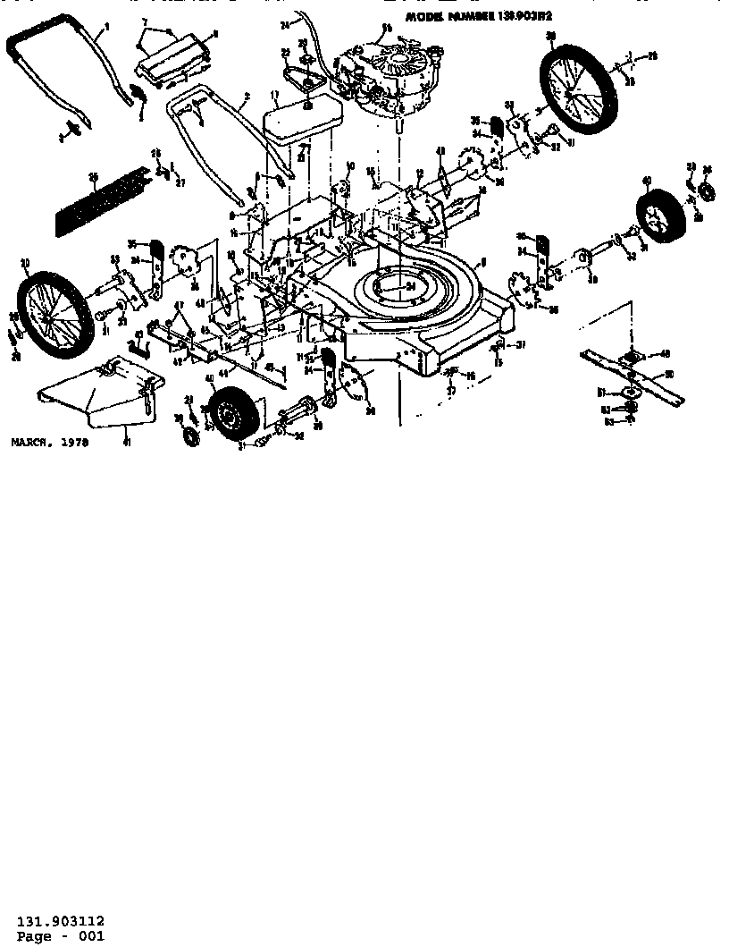 Craftsman 131903112 replacement parts diagram